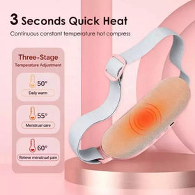 Foto de Cinturón Masajeador con Calor para Cólicos Menstruales - Alivio Térmico Inalámbrico